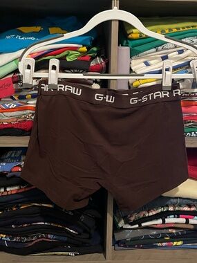 G-Star Brown Branded Elastic Waist Boxer Briefs 28 ‘waist